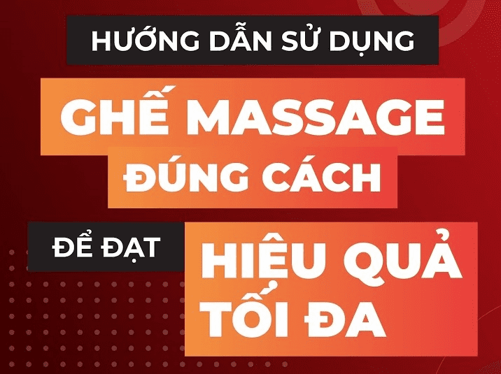 Cách sử dụng ghế massage toàn thân đúng cách hiệu quả