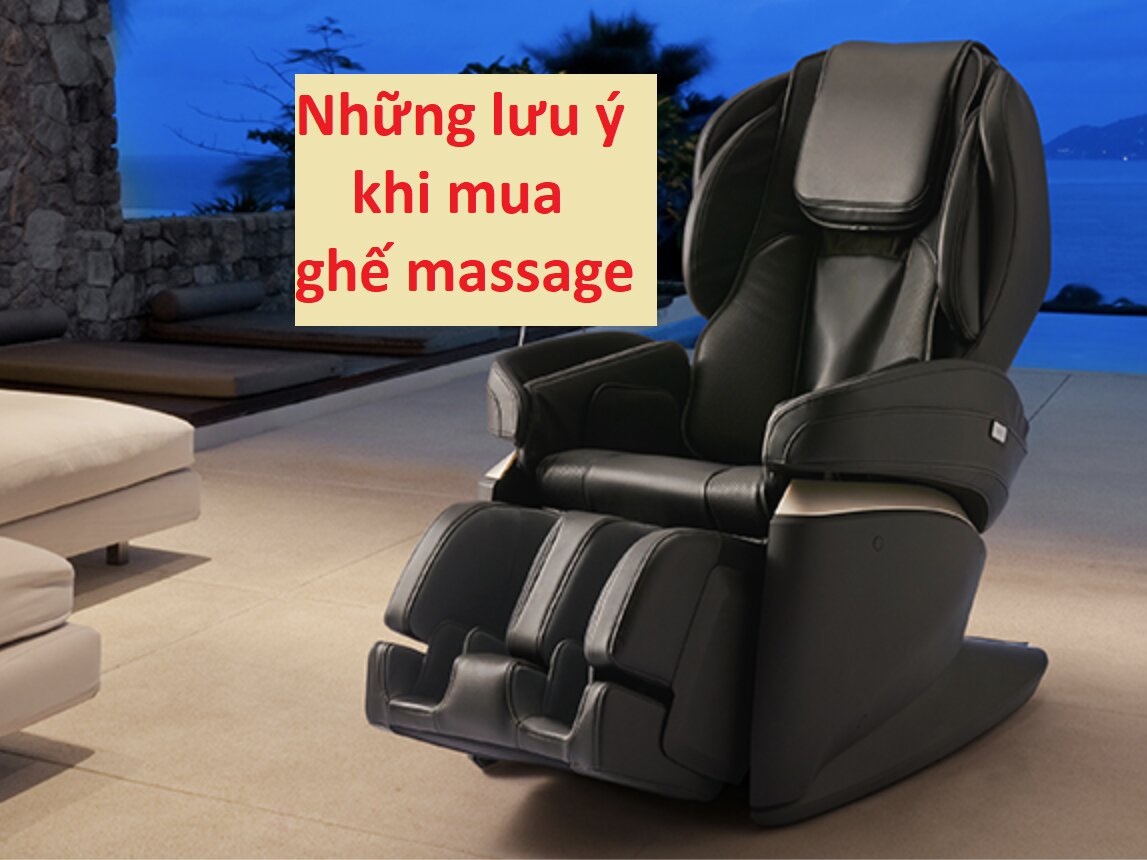 Những lưu ý khi mua ghế massage