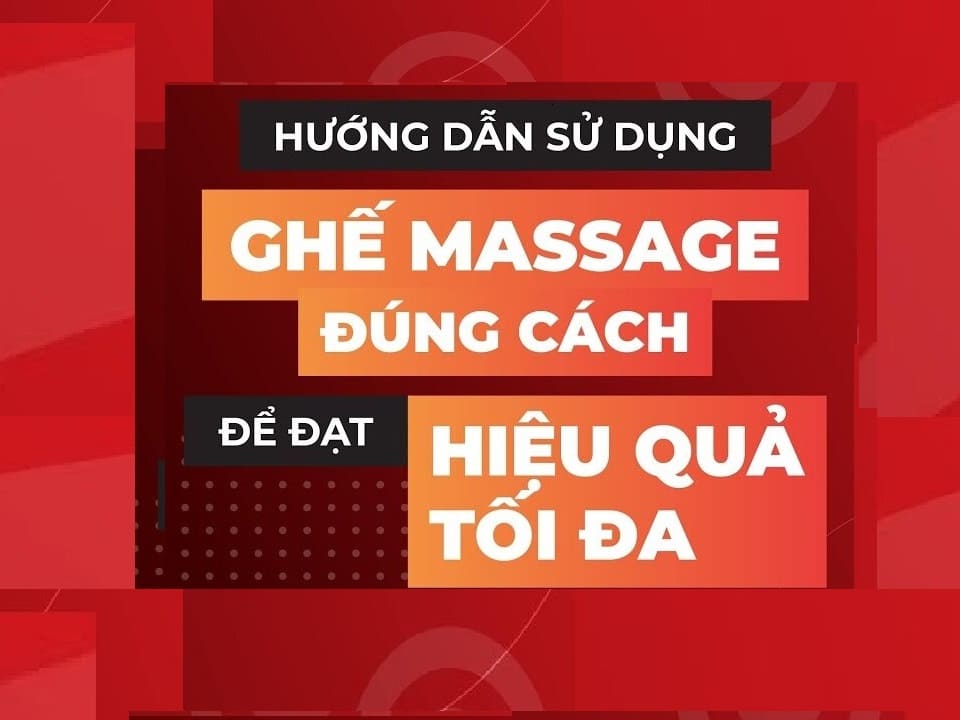 THỜI GIAN VÀNG VÀ TẦN SUẤT HỢP LÍ ĐỂ SỬ DỤNG GHẾ MASSAGE HIỆU QUẢ 