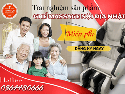 Cơ hội Trải nghiệm MIỄN PHÍ Ghế massage Nội địa Nhật Bản Chất lượng cao